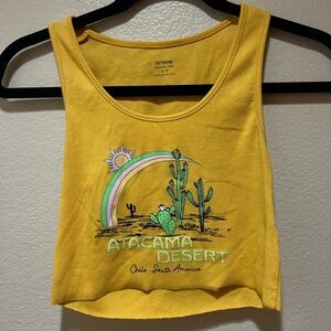 Cute yellow desert crop